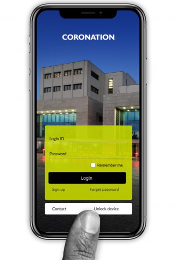 CoronationMB Online Banking Screen CoronationMB Online Banking Screen